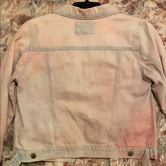 Pink Washed Denim Jacket - Picture 2 of 2
